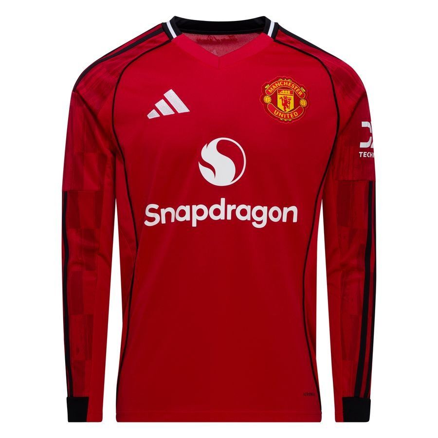 Manchester United Home Shirt 2025/26 Long Sleeves - Men's-SoccerKits Hub | Buy Soccer Jerseys Online